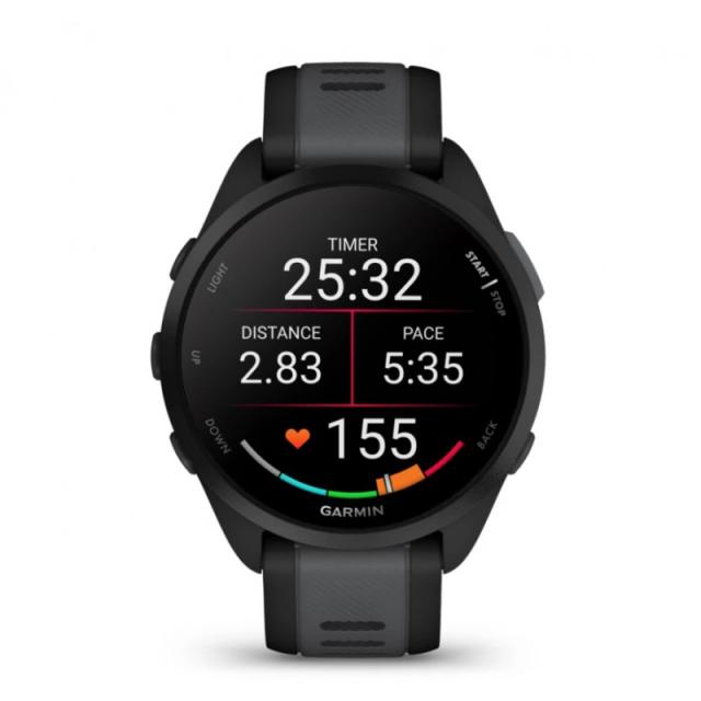 Garmin - Forerunner 165 3,05 cm (1.2") AMOLED 43 mm Digital 390 x 390 Pixeles Pantalla táctil Negro GPS (satélite)