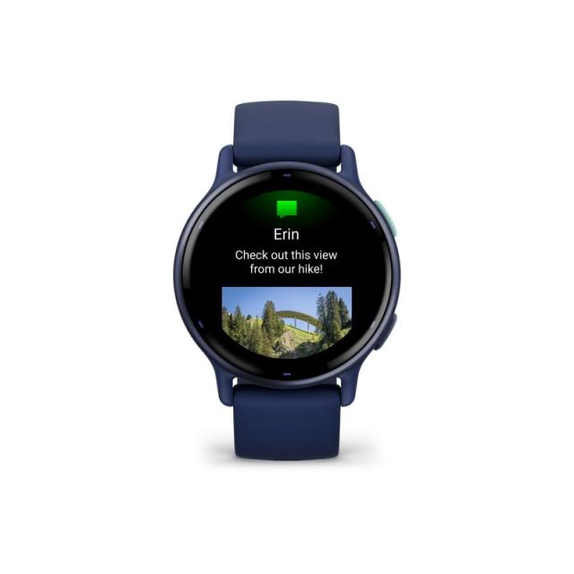 Garmin - Vivoactive 5 3,05 cm (1.2") AMOLED 42 mm Digital 390 x 390 Pixeles Pantalla táctil Azul Wifi GPS (satélite)
