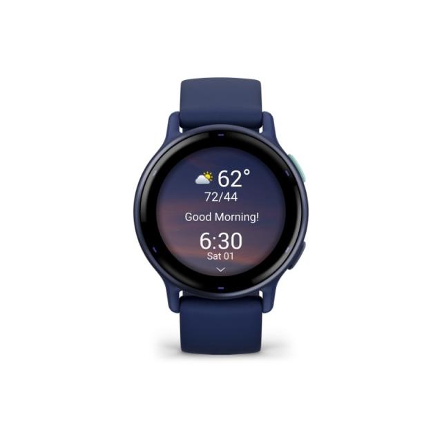 Garmin - Vivoactive 5 3,05 cm (1.2") AMOLED 42 mm Digital 390 x 390 Pixeles Pantalla táctil Azul Wifi GPS (satélite)