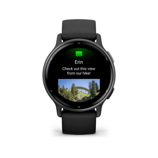 Garmin - Vivoactive 5 3,05 cm (1.2") AMOLED 42 mm Digital 390 x 390 Pixeles Pantalla táctil Negro Wifi GPS (satélite)