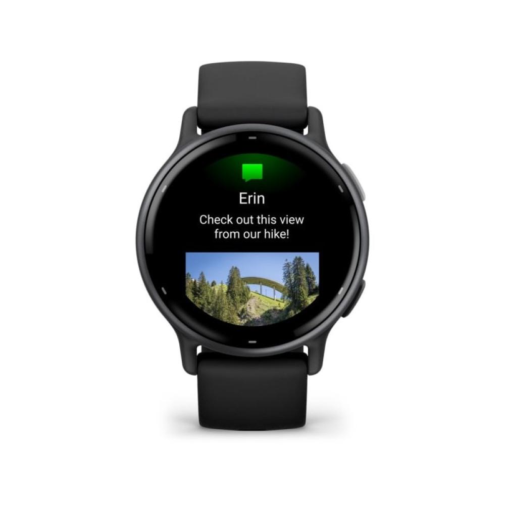 Garmin - Vivoactive 5 3,05 cm (1.2") AMOLED 42 mm Digital 390 x 390 Pixeles Pantalla táctil Negro Wifi GPS (satélite)