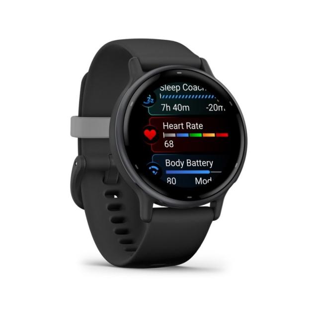 Garmin - Vivoactive 5 3,05 cm (1.2") AMOLED 42 mm Digital 390 x 390 Pixeles Pantalla táctil Negro Wifi GPS (satélite)