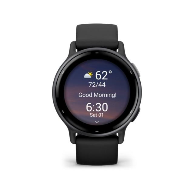 Garmin - Vivoactive 5 3,05 cm (1.2") AMOLED 42 mm Digital 390 x 390 Pixeles Pantalla táctil Negro Wifi GPS (satélite)