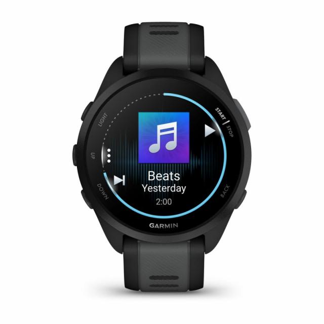 Garmin - Forerunner 165 Music 3,05 cm (1.2") AMOLED 43 mm Digital 390 x 390 Pixeles Pantalla táctil Negro GPS (satélite)