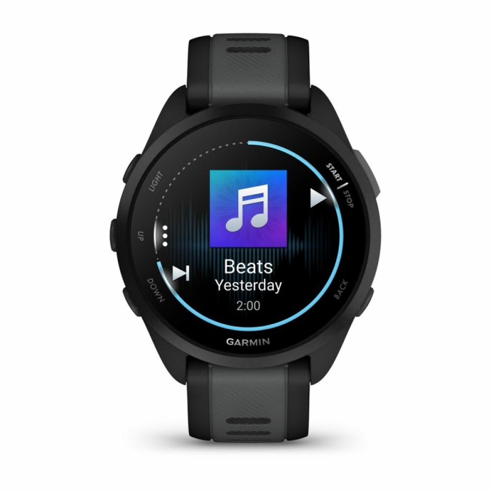 Garmin - Forerunner 165 Music 3,05 cm (1.2") AMOLED 43 mm Digital 390 x 390 Pixeles Pantalla táctil Negro GPS (satélite)