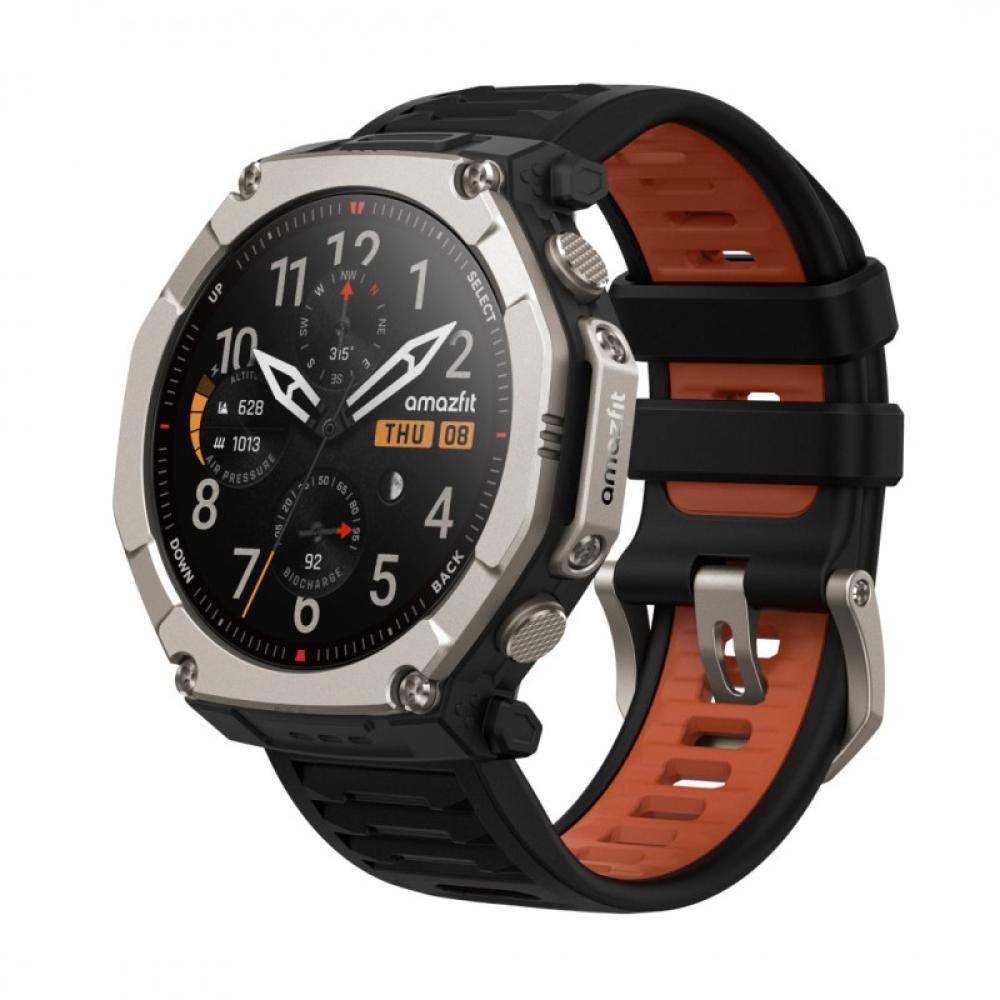 Amazfit - T-Rex Ultra 2 129,5 cm (51") AMOLED 51 mm Digital 480 x 480 Pixeles Pantalla táctil Titanio Wifi GPS (satélite)