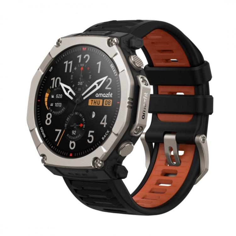 Amazfit - T-Rex Ultra 2 129,5 cm (51") AMOLED 51 mm Digital 480 x 480 Pixeles Pantalla táctil Titanio Wifi GPS (satélite)