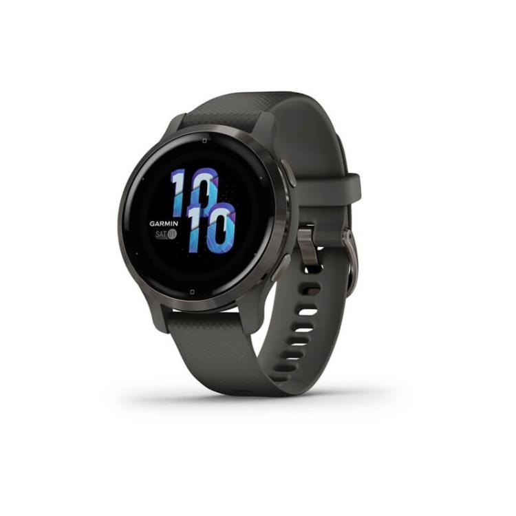 Garmin - Venu 2S 2,79 cm (1.1") AMOLED 40 mm Digital 360 x 360 Pixeles Pantalla táctil Grafito Wifi GPS (satélite)