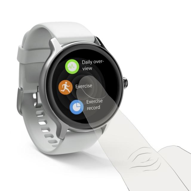 Hama - Fit Watch 4910 2,77 cm (1.09") LCD 45 mm Digital Pantalla táctil Plata GPS (satélite)