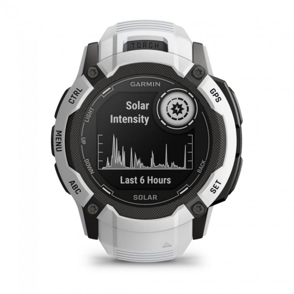 Garmin - Instinct 2X Solar 2,79 cm (1.1") MIP 50 mm Digital 176 x 176 Pixeles Pantalla táctil Blanco GPS (satélite)