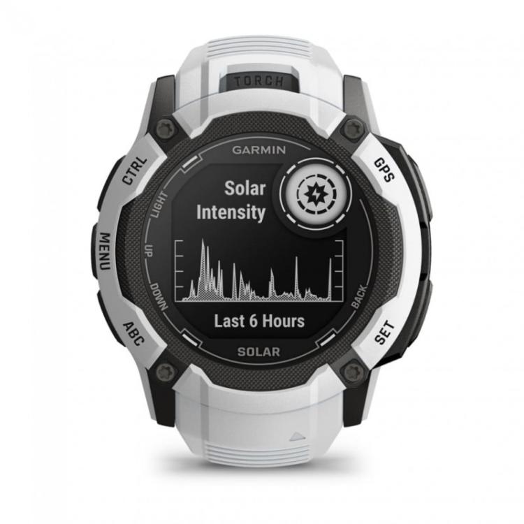 Garmin - Instinct 2X Solar 2,79 cm (1.1") MIP 50 mm Digital 176 x 176 Pixeles Pantalla táctil Blanco GPS (satélite)