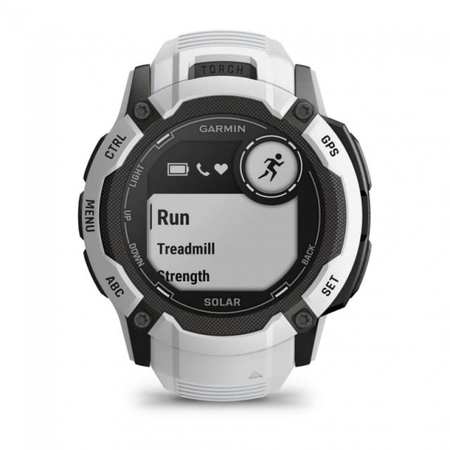 Garmin - Instinct 2X Solar 2,79 cm (1.1") MIP 50 mm Digital 176 x 176 Pixeles Pantalla táctil Blanco GPS (satélite)