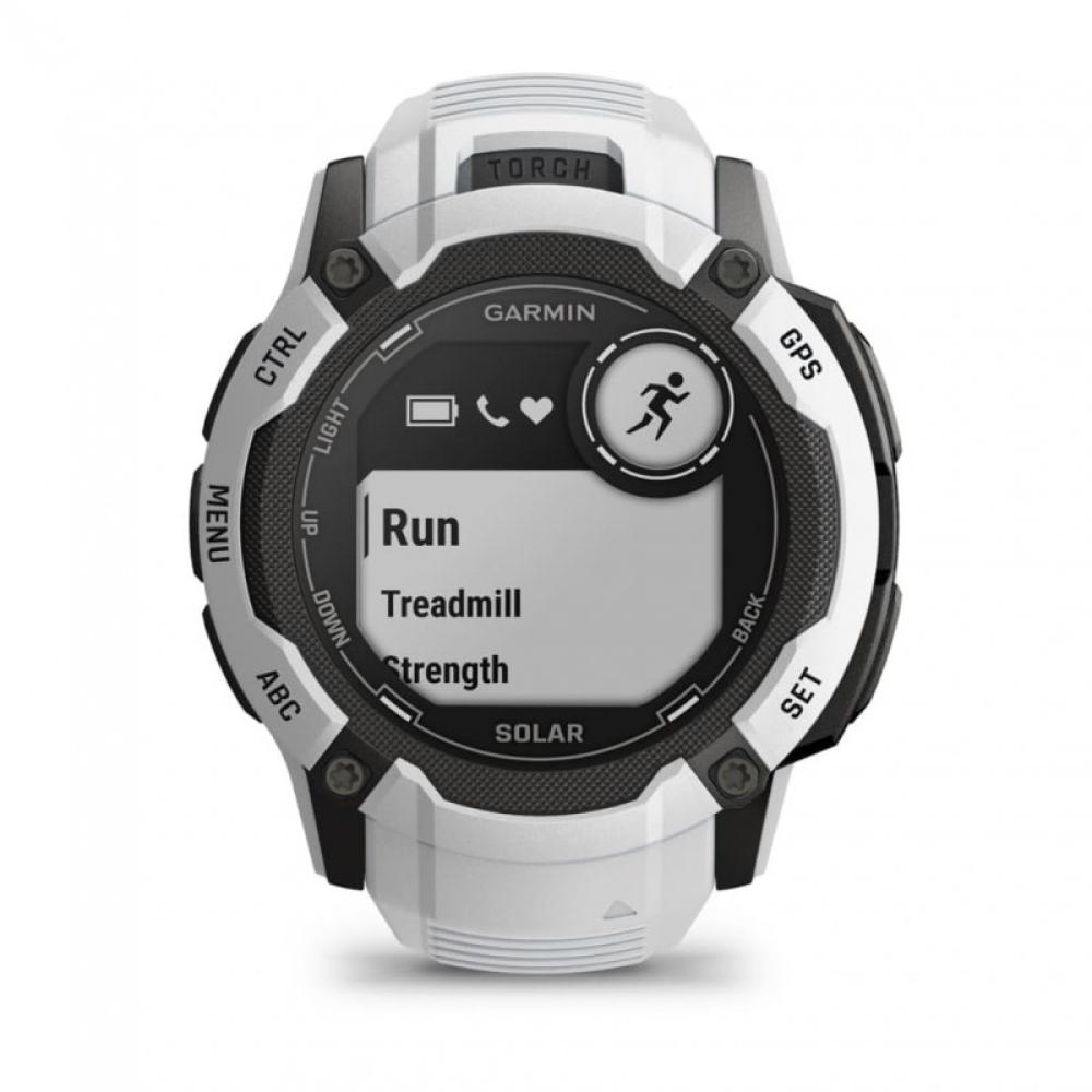Garmin - Instinct 2X Solar 2,79 cm (1.1") MIP 50 mm Digital 176 x 176 Pixeles Pantalla táctil Blanco GPS (satélite)