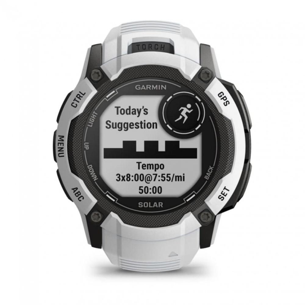 Garmin - Instinct 2X Solar 2,79 cm (1.1") MIP 50 mm Digital 176 x 176 Pixeles Pantalla táctil Blanco GPS (satélite)
