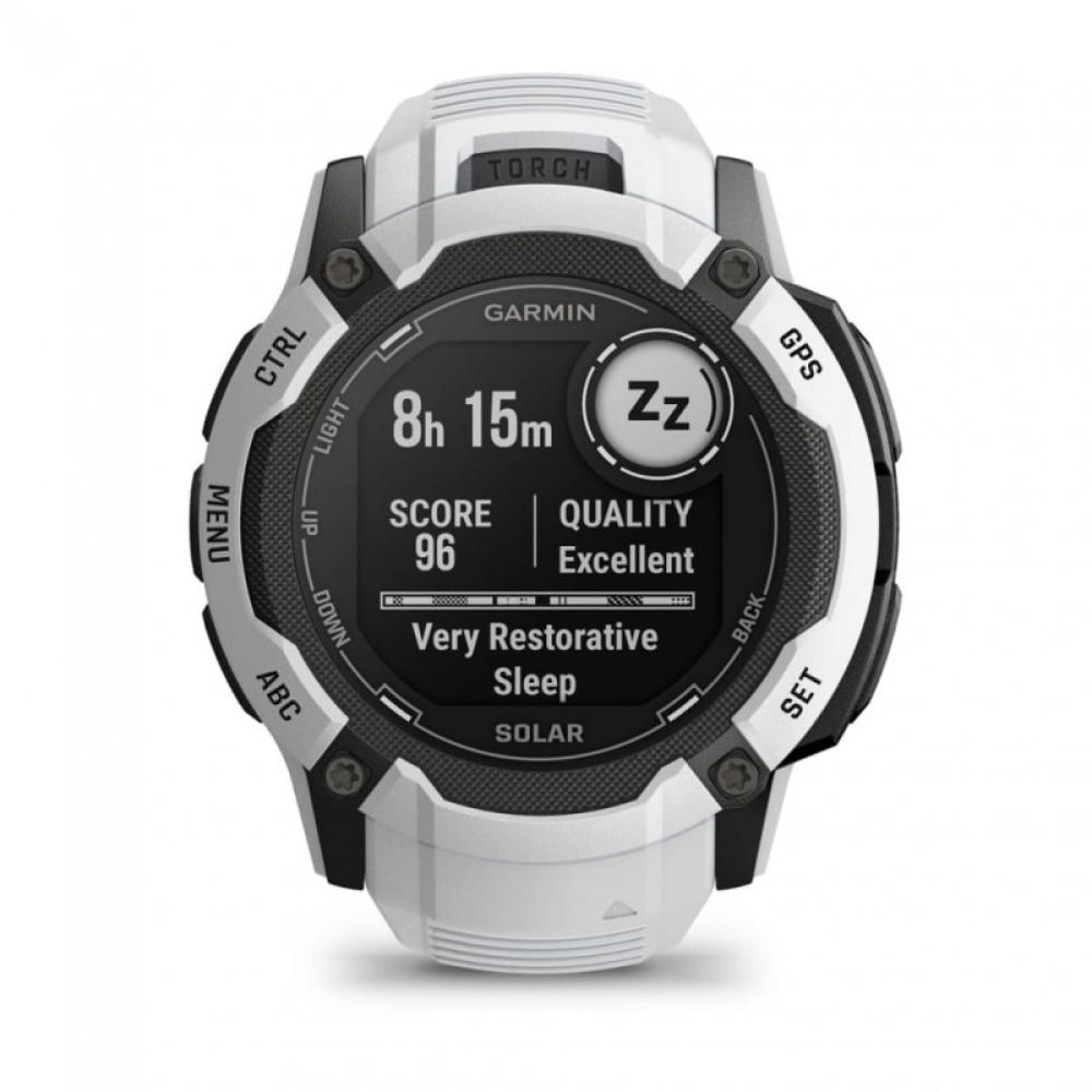 Garmin - Instinct 2X Solar 2,79 cm (1.1") MIP 50 mm Digital 176 x 176 Pixeles Pantalla táctil Blanco GPS (satélite)