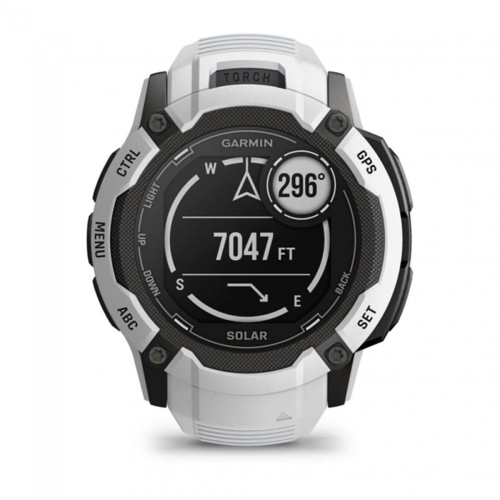 Garmin - Instinct 2X Solar 2,79 cm (1.1") MIP 50 mm Digital 176 x 176 Pixeles Pantalla táctil Blanco GPS (satélite)
