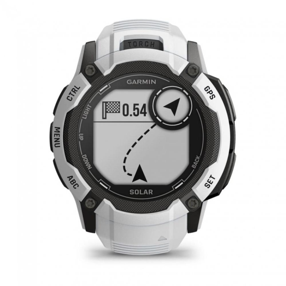 Garmin - Instinct 2X Solar 2,79 cm (1.1") MIP 50 mm Digital 176 x 176 Pixeles Pantalla táctil Blanco GPS (satélite)