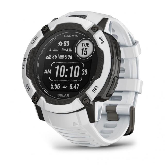 Garmin - Instinct 2X Solar 2,79 cm (1.1") MIP 50 mm Digital 176 x 176 Pixeles Pantalla táctil Blanco GPS (satélite)
