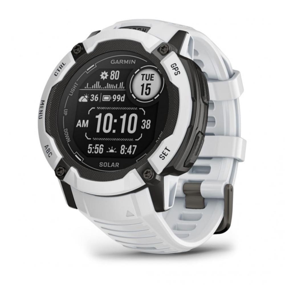 Garmin - Instinct 2X Solar 2,79 cm (1.1") MIP 50 mm Digital 176 x 176 Pixeles Pantalla táctil Blanco GPS (satélite)
