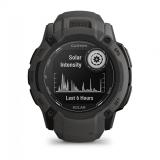 Garmin - Instinct 2X Solar 2,79 cm (1.1") MIP 50 mm Digital 176 x 176 Pixeles Pantalla táctil Grafito GPS (satélite)