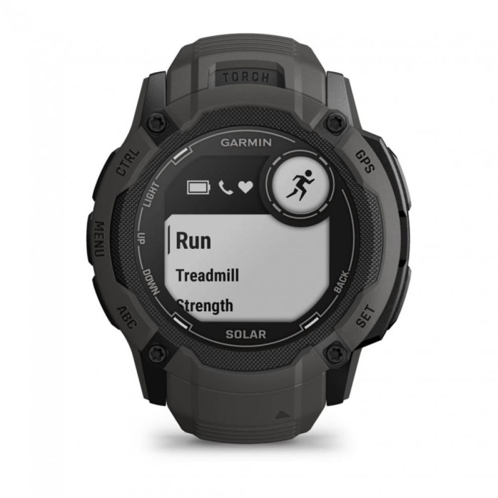 Garmin - Instinct 2X Solar 2,79 cm (1.1") MIP 50 mm Digital 176 x 176 Pixeles Pantalla táctil Grafito GPS (satélite)