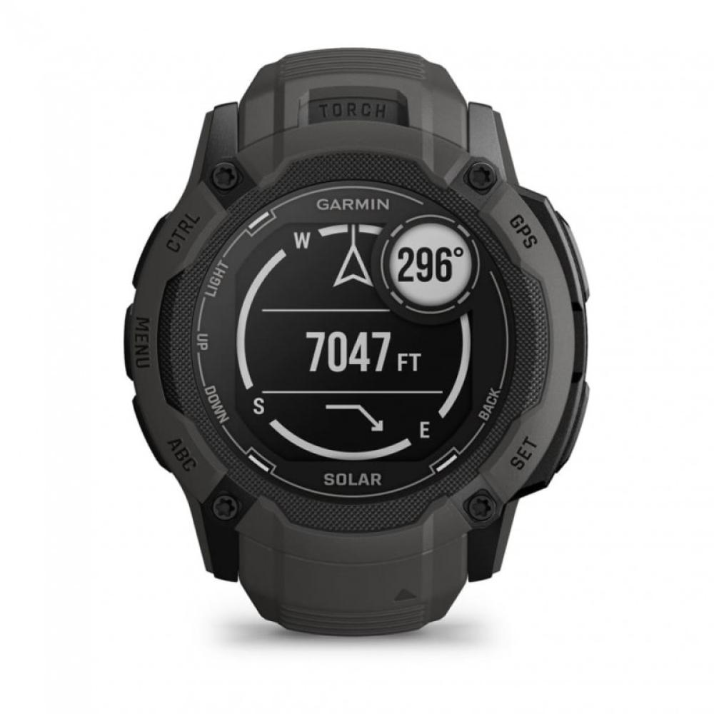 Garmin - Instinct 2X Solar 2,79 cm (1.1") MIP 50 mm Digital 176 x 176 Pixeles Pantalla táctil Grafito GPS (satélite)