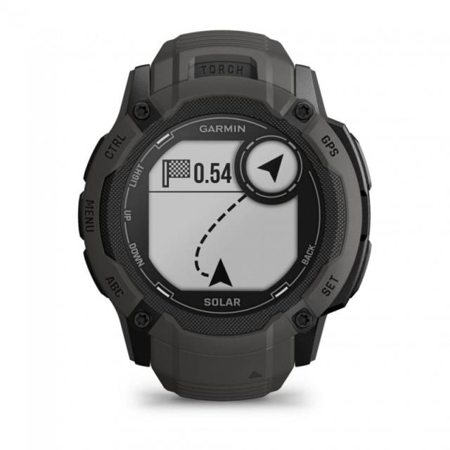 Garmin - Instinct 2X Solar 2,79 cm (1.1") MIP 50 mm Digital 176 x 176 Pixeles Pantalla táctil Grafito GPS (satélite)