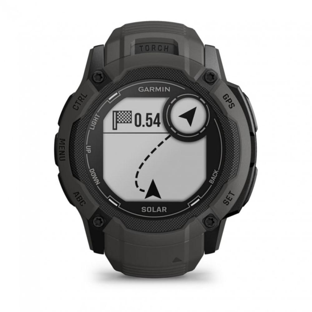 Garmin - Instinct 2X Solar 2,79 cm (1.1") MIP 50 mm Digital 176 x 176 Pixeles Pantalla táctil Grafito GPS (satélite)