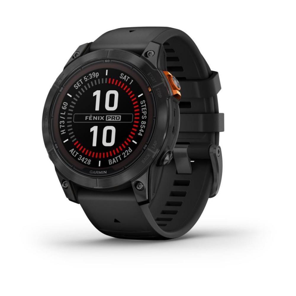 Garmin - fenix 7 Pro Solar Edition 3,3 cm (1.3") MIP 47 mm Digital 260 x 260 Pixeles Pantalla táctil Negro, Gris Wifi GPS (satél