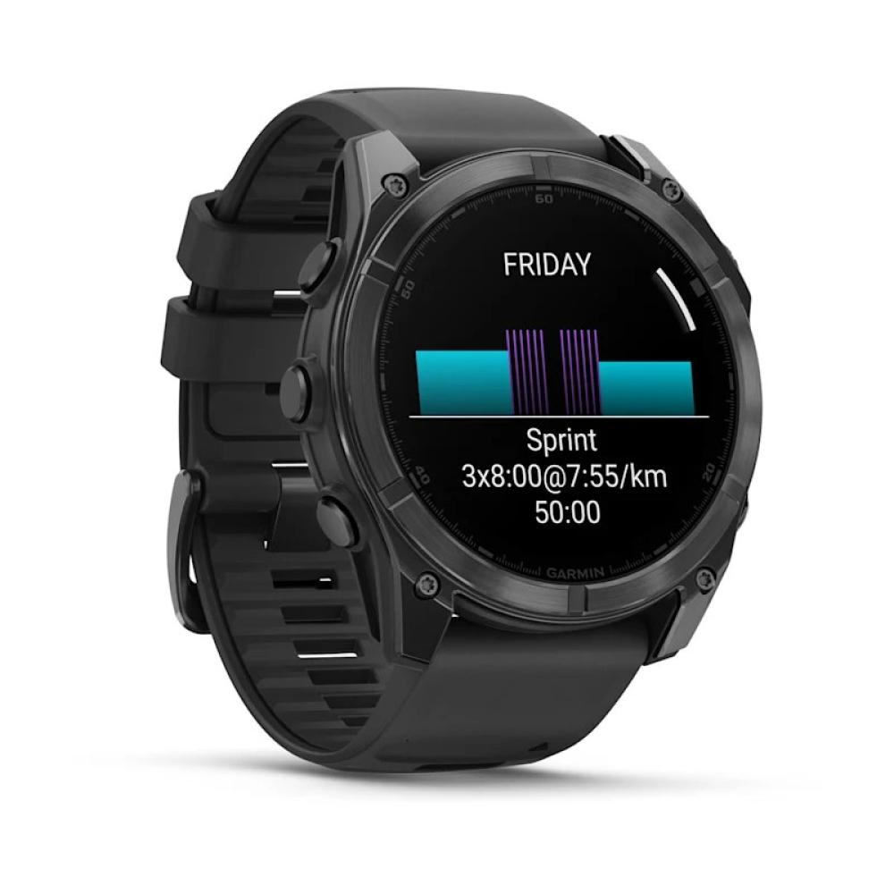 Garmin - Fenix 8 3,56 cm (1.4") AMOLED 51 mm Digital 454 x 454 Pixeles Pantalla táctil Gris Wifi GPS (satélite)