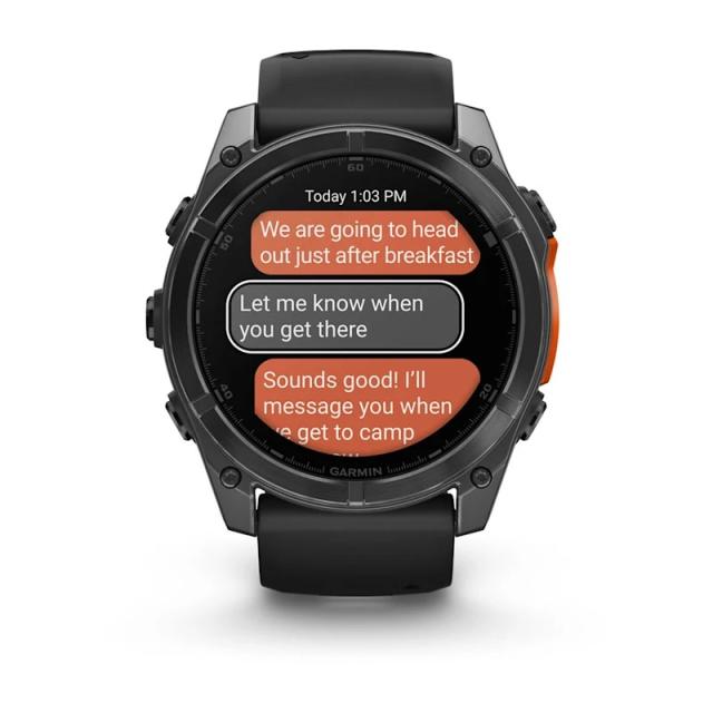 Garmin - Fenix 8 3,56 cm (1.4") AMOLED 51 mm Digital 454 x 454 Pixeles Pantalla táctil Gris Wifi GPS (satélite)