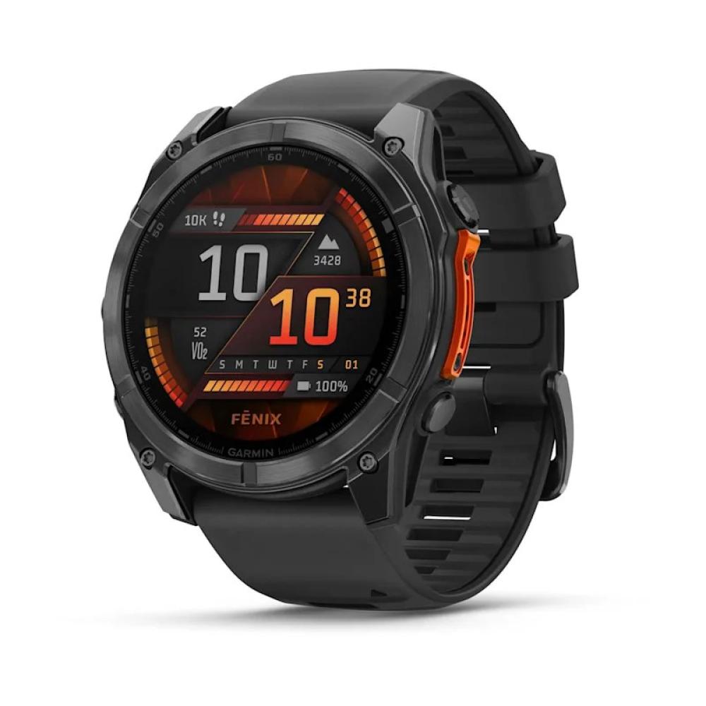 Garmin - Fenix 8 3,56 cm (1.4") AMOLED 51 mm Digital 454 x 454 Pixeles Pantalla táctil Gris Wifi GPS (satélite)