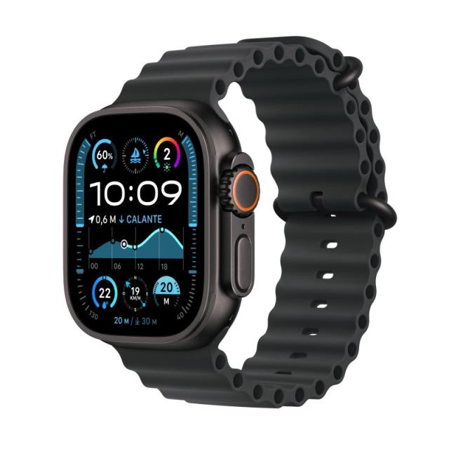 Apple - Watch Ultra 2 OLED 49 mm Digital 410 x 502 Pixeles Pantalla táctil 4G Negro Wifi GPS (satélite) - MX4P3TY/A
