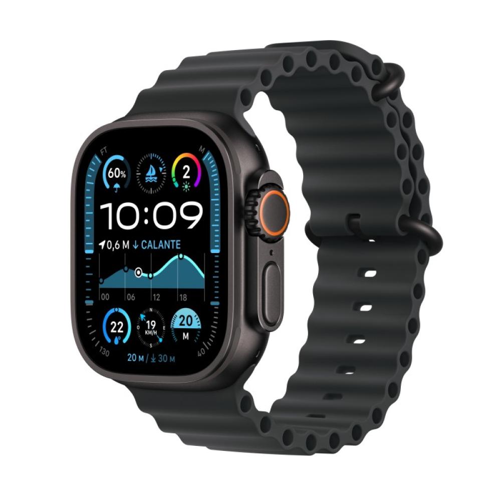 Apple - Watch Ultra 2 OLED 49 mm Digital 410 x 502 Pixeles Pantalla táctil 4G Negro Wifi GPS (satélite) - MX4P3TY/A
