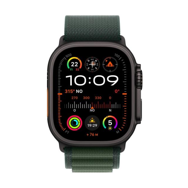 Apple - Watch Ultra 2 OLED 49 mm Digital 410 x 502 Pixeles Pantalla táctil 4G Negro Wifi GPS (satélite) - MX4R3TY/A