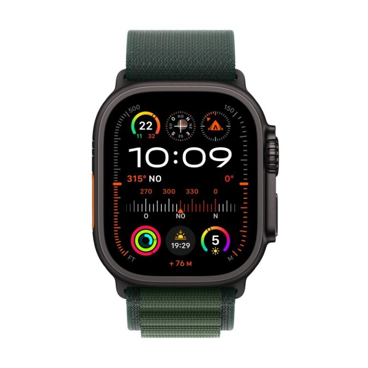 Apple - Watch Ultra 2 OLED 49 mm Digital 410 x 502 Pixeles Pantalla táctil 4G Negro Wifi GPS (satélite) - MX4R3TY/A