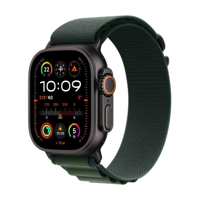 Apple - Watch Ultra 2 OLED 49 mm Digital 410 x 502 Pixeles Pantalla táctil 4G Negro Wifi GPS (satélite) - MX4R3TY/A