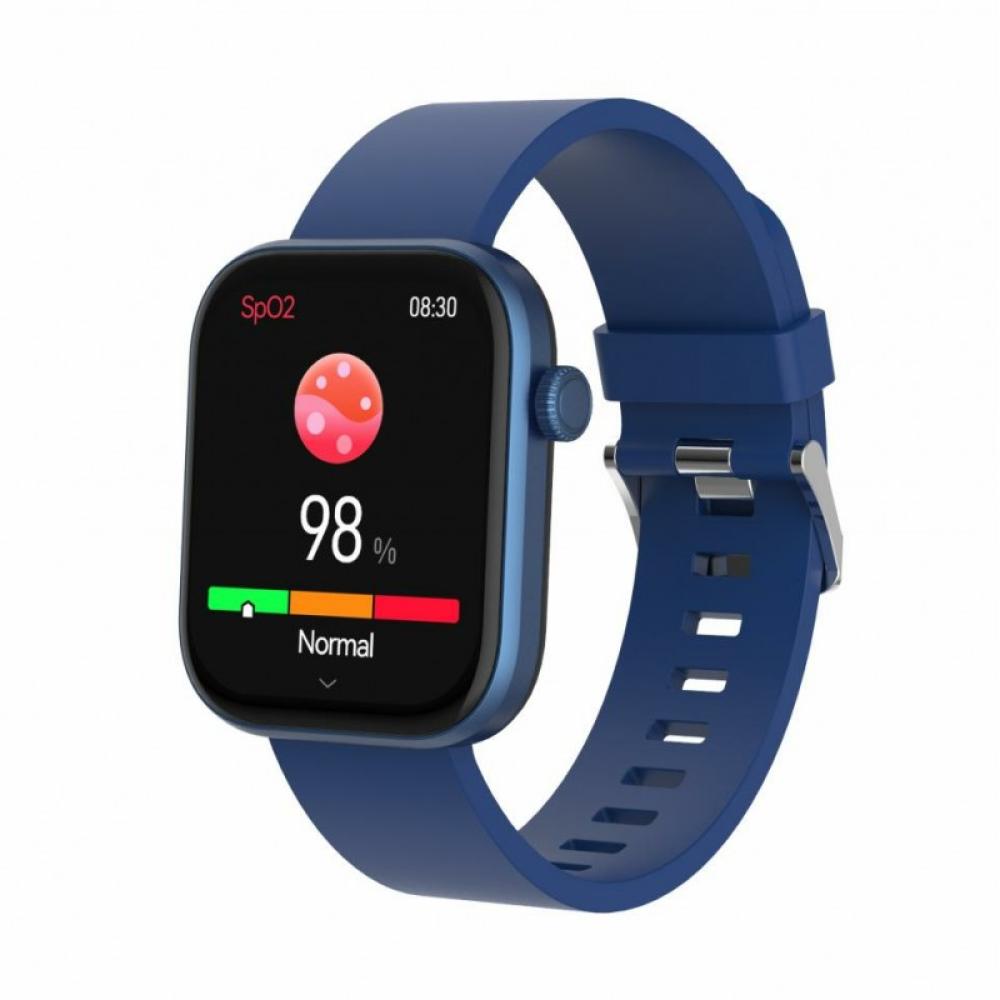 Denver - SWC-185BU Relojes inteligentes y deportivos 4,7 cm (1.85") AMOLED Digital 390 x 450 Pixeles Pantalla táctil Azul