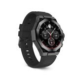 Ksix - Smartwatch Titanium, Pantalla AMOLED 1,43", 2 correas, Aut. 5 días, Modos deporte y salud, Llamadas, Asistentes voz, Negr