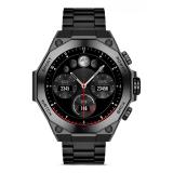 Ksix - Smartwatch Titanium, Pantalla AMOLED 1,43", 2 correas, Aut. 5 días, Modos deporte y salud, Llamadas, Asistentes voz, Negr
