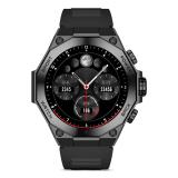 Ksix - Smartwatch Titanium, Pantalla AMOLED 1,43", 2 correas, Aut. 5 días, Modos deporte y salud, Llamadas, Asistentes voz, Negr