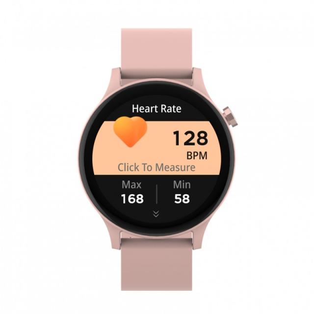 Denver - SWC-338RO Relojes inteligentes y deportivos 3,51 cm (1.38") TFT 44.6 mm Digital 240 x 240 Pixeles Pantalla táctil Rosa