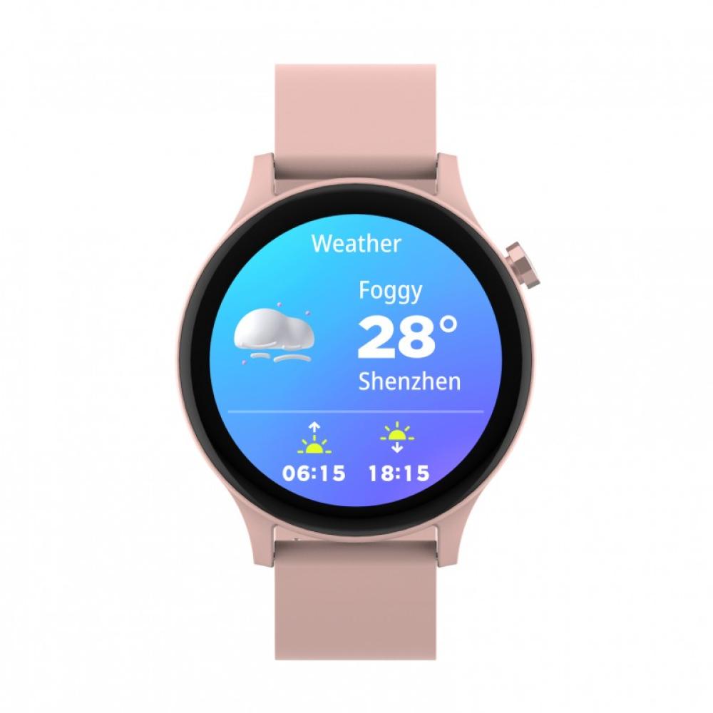 Denver - SWC-338RO Relojes inteligentes y deportivos 3,51 cm (1.38") TFT 44.6 mm Digital 240 x 240 Pixeles Pantalla táctil Rosa