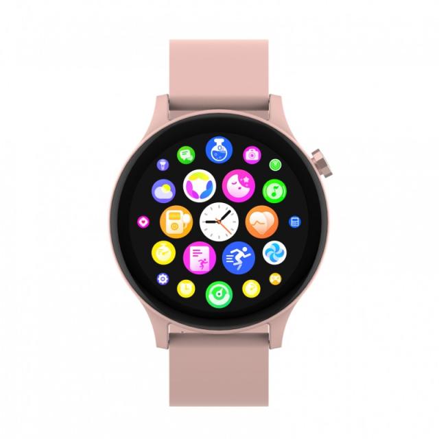 Denver - SWC-338RO Relojes inteligentes y deportivos 3,51 cm (1.38") TFT 44.6 mm Digital 240 x 240 Pixeles Pantalla táctil Rosa