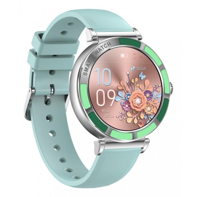 Trevi - T-FIT 245 L 3,23 cm (1.27") IPS 41 mm Digital Pantalla táctil Verde, Metálico