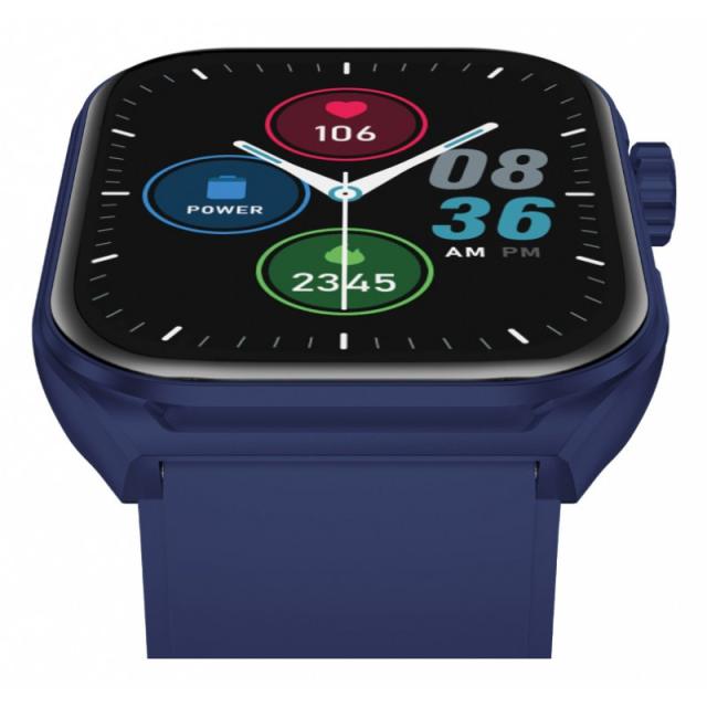 Ksix - Smartwatch Urban Move, Pantalla AMOLED 2.06", Autonomía 5 días, Modo deporte y salud, Manos libres, IP67, Azul