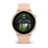 Garmin - vívoactive 6 3,05 cm (1.2") AMOLED 42 mm Digital 390 x 390 Pixeles Pantalla táctil Rosa Wifi GPS (satélite)