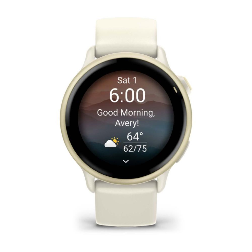 Garmin - vívoactive 6 3,05 cm (1.2") AMOLED 42 mm Digital 390 x 390 Pixeles Pantalla táctil Blanco Wifi GPS (satélite)