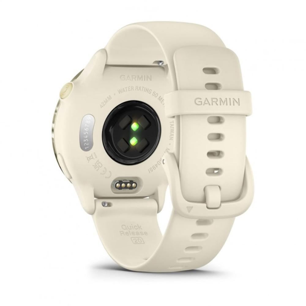 Garmin - vívoactive 6 3,05 cm (1.2") AMOLED 42 mm Digital 390 x 390 Pixeles Pantalla táctil Blanco Wifi GPS (satélite)