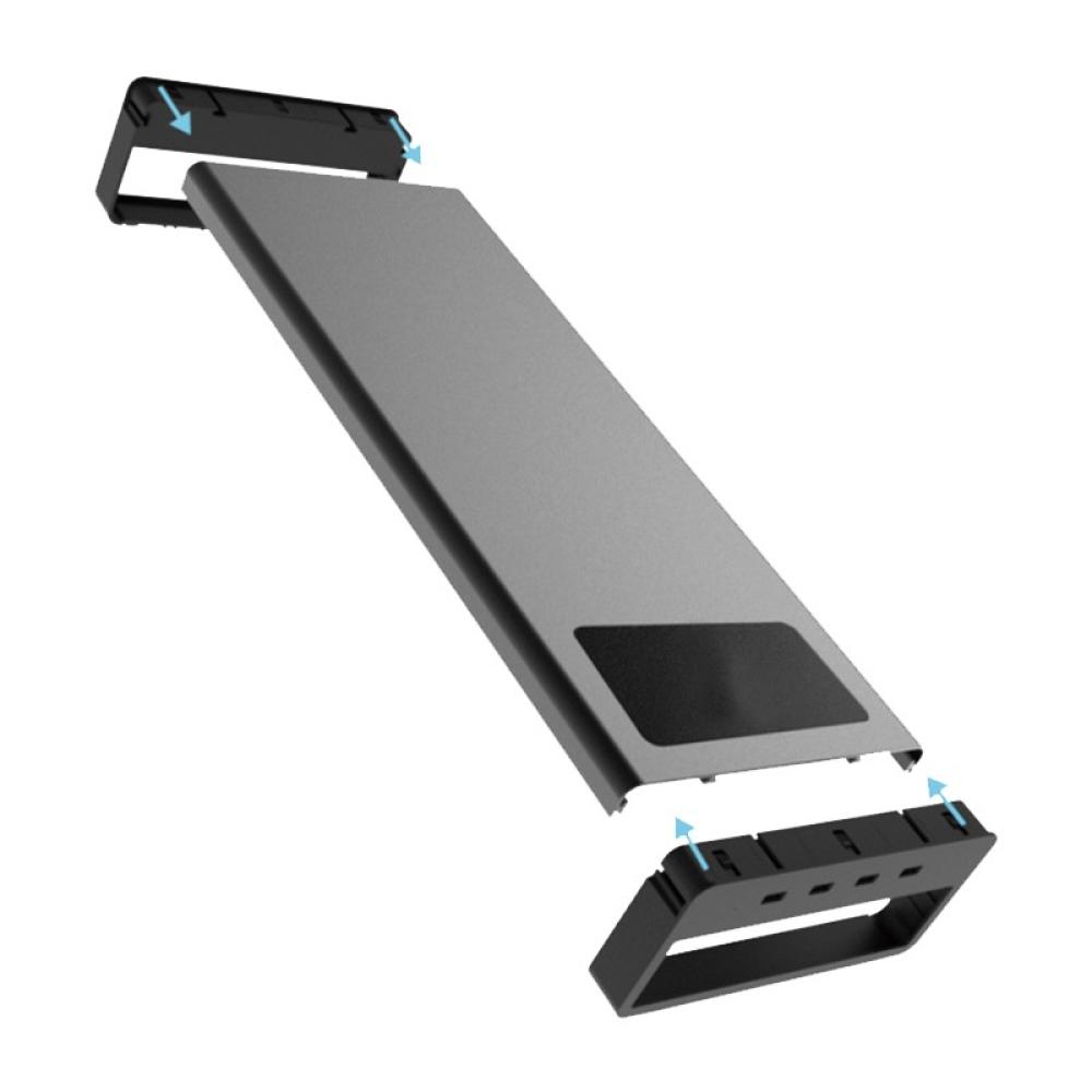 iggual - Soporte elevador monitor + HUBx4p +carga Qi